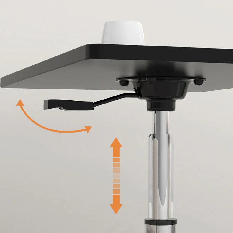 Bureau debout de style moderne, bureau réglable avec roulettes Clearhalo