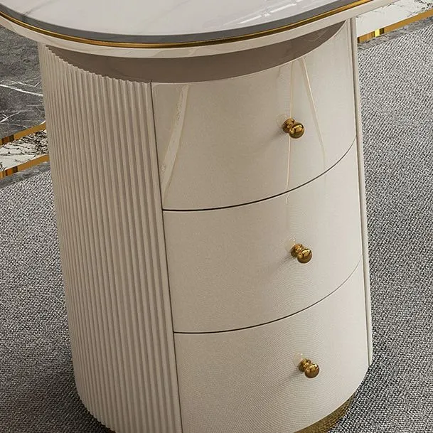 Bureau de direction Glam de 27,56 po de largeur avec 3 tiroirs de rangement Clearhalo