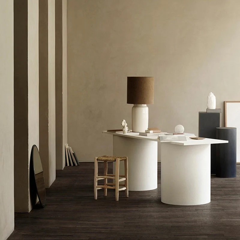 Bureau de direction moderne et contemporain Bureau ovale en bois Clearhalo
