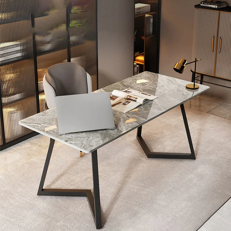 Bureau de direction rectangulaire moderne de 30 po de hauteur pour le bureau Clearhalo