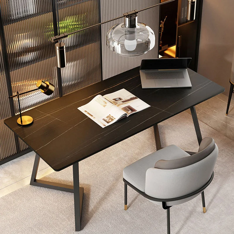 Bureau de direction rectangulaire moderne de 30 po de hauteur pour le bureau Clearhalo