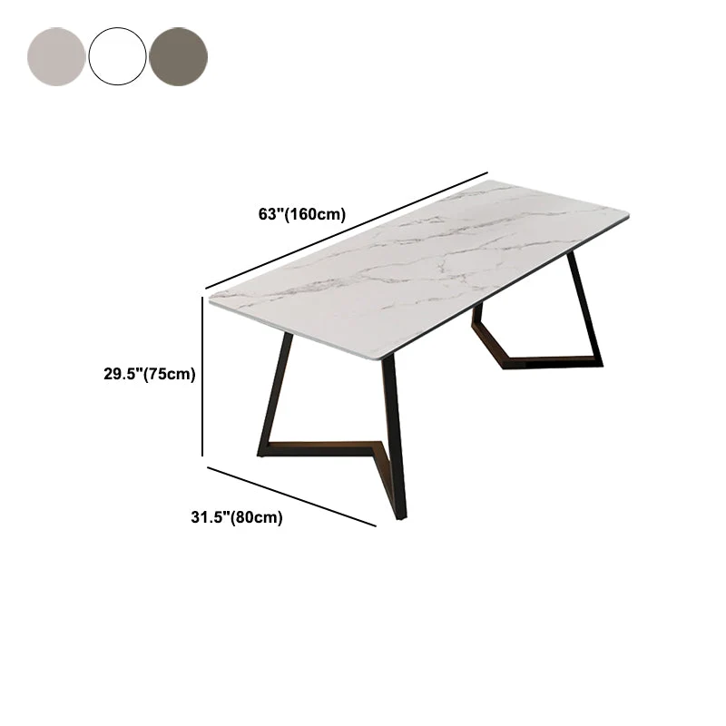 Bureau de direction rectangulaire moderne de 30 po de hauteur pour le bureau Clearhalo