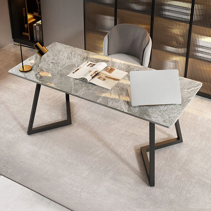 Bureau de direction rectangulaire moderne de 30 po de hauteur pour le bureau Clearhalo
