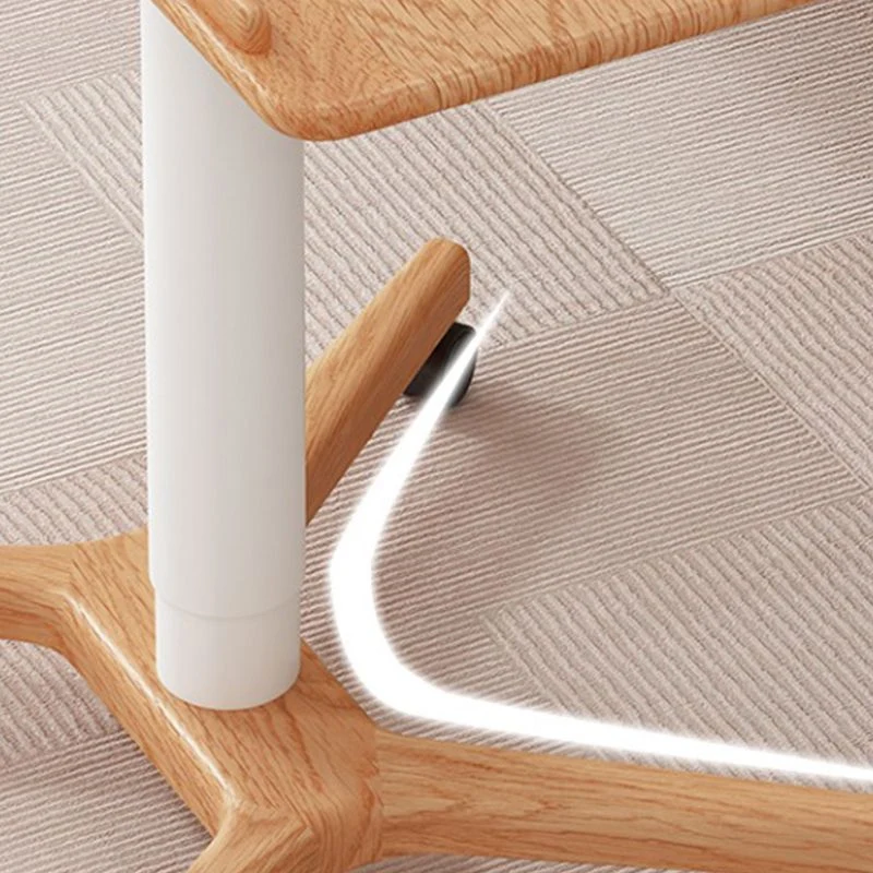 Bureau à domicile contemporain en bois d'hévé, bureau d'écriture à hauteur réglable Clearhalo