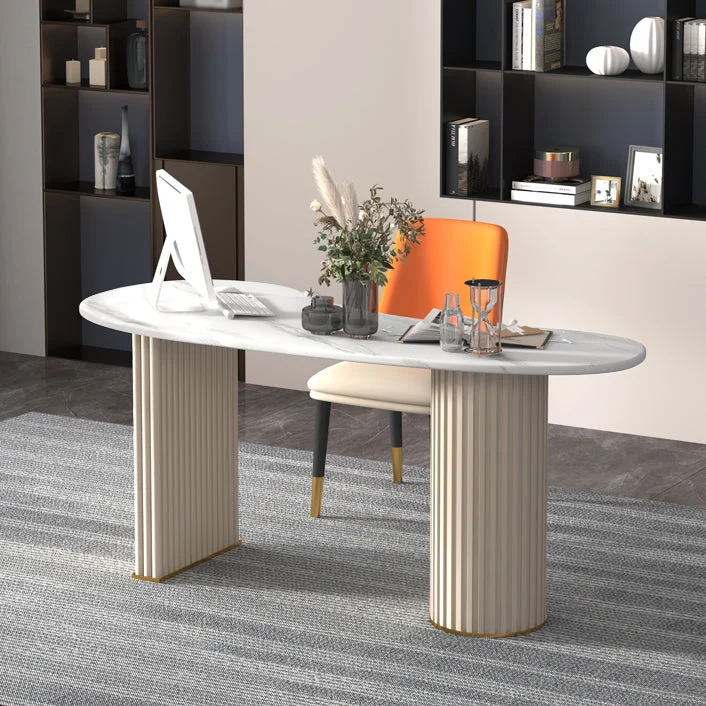 Bureau à domicile Table d'étude forme libre simplicité bureau d'écriture fixe Clearhalo