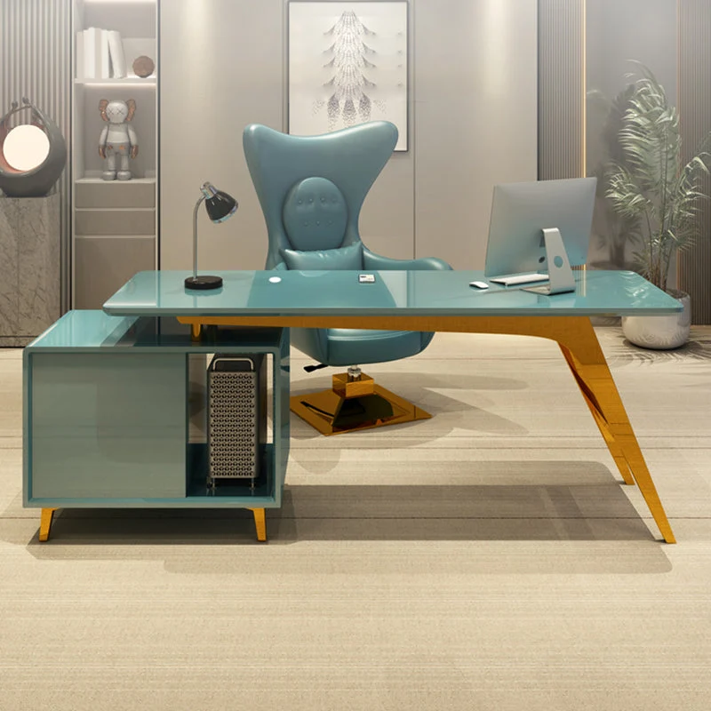 Bureau d'ordinateur de 23,6 po de large avec 3 tiroirs de rangement en bois artificiel Clearhalo