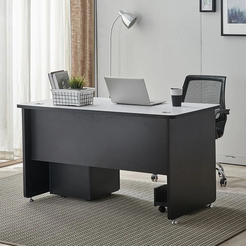 Bureau d'ordinateur en bois manufacturé de bureau de bureau contemporain de 29,25 pouces H Clearhalo