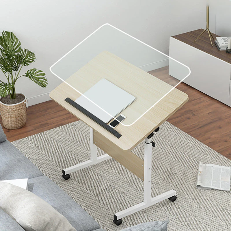 Bureau d'ordinateur en bois moderne, bureau rectangulaire réglable Clearhalo