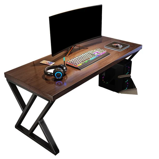 Bureau d'ordinateur contemporain en bois avec pieds Clearhalo