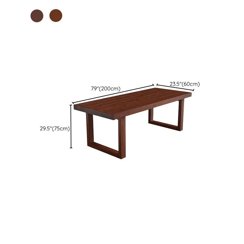 Bureau d'ordinateur contemporain en bois massif avec finition antique Clearhalo