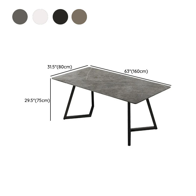 Bureau d'ordinateur contemporain rectangulaire au fini antique Clearhalo