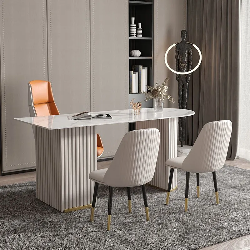 Bureau d'ordinateur Glam, finition antique, avec tiroirs, 29,5 po de hauteur Clearhalo
