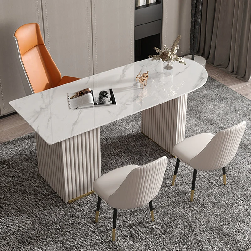 Bureau d'ordinateur Glam, finition antique, avec tiroirs, 29,5 po de hauteur Clearhalo
