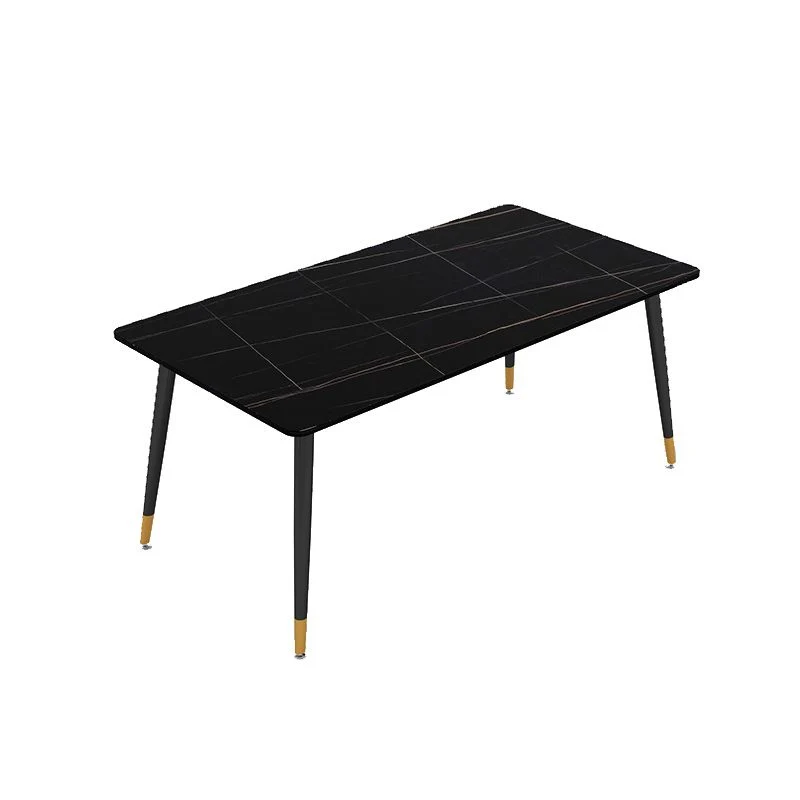 Bureau d'ordinateur incurvé Glam, finition antique, pieds en métal Clearhalo