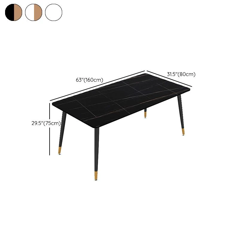 Bureau d'ordinateur incurvé Glam, finition antique, pieds en métal Clearhalo