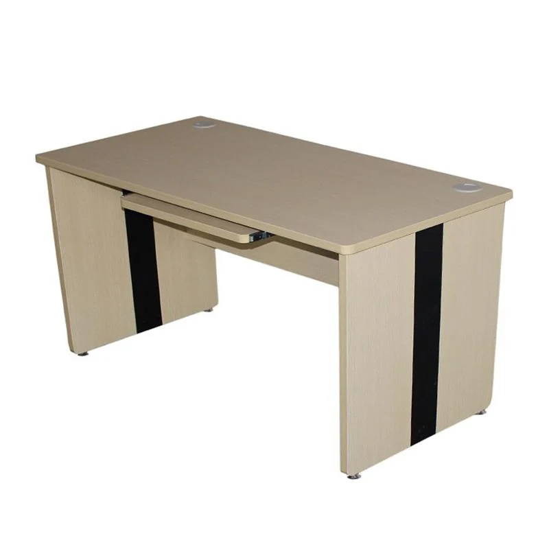 Bureau d'ordinateur industriel en bois manufacturé de 29,25 pouces de hauteur Clearhalo