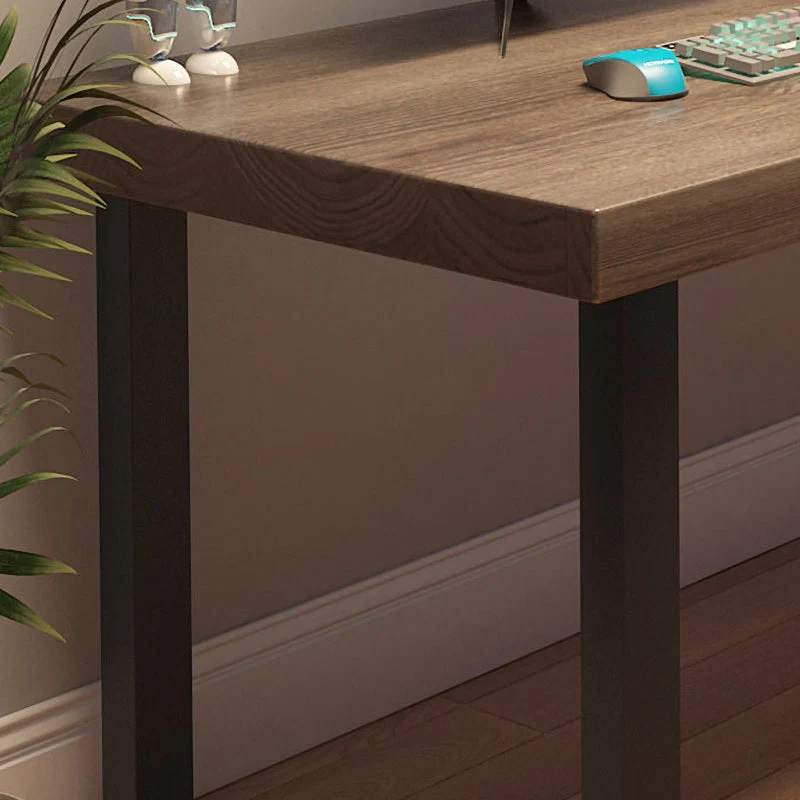 Bureau d'ordinateur moderne en bois massif, base traîneau, bureau de jeu de 29,53 po de hauteur Clearhalo