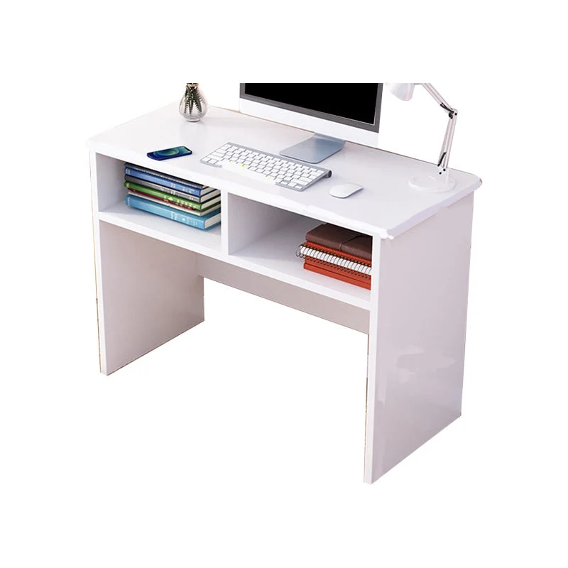 Bureau d'ordinateur moderne Parsons Bureau d'écriture rectangulaire en bois massif Clearhalo
