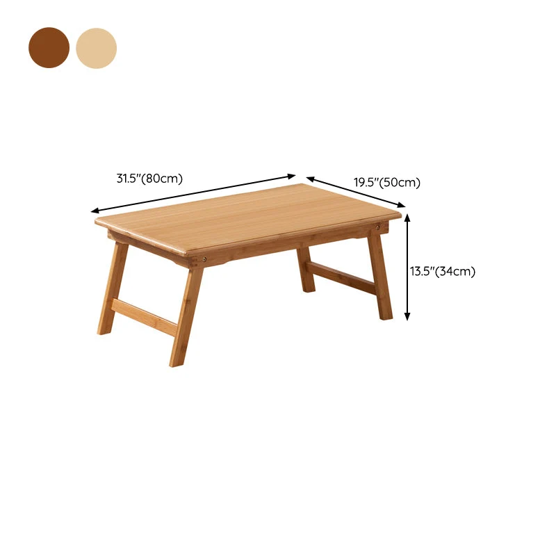 Bureau d'ordinateur portable moderne en bois massif, bureau d'écriture rectangulaire flottant Clearhalo