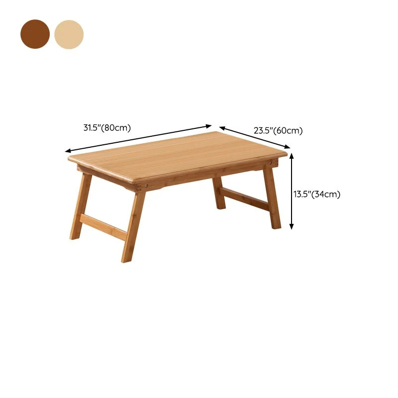Bureau d'ordinateur portable moderne en bois massif, bureau d'écriture rectangulaire flottant Clearhalo