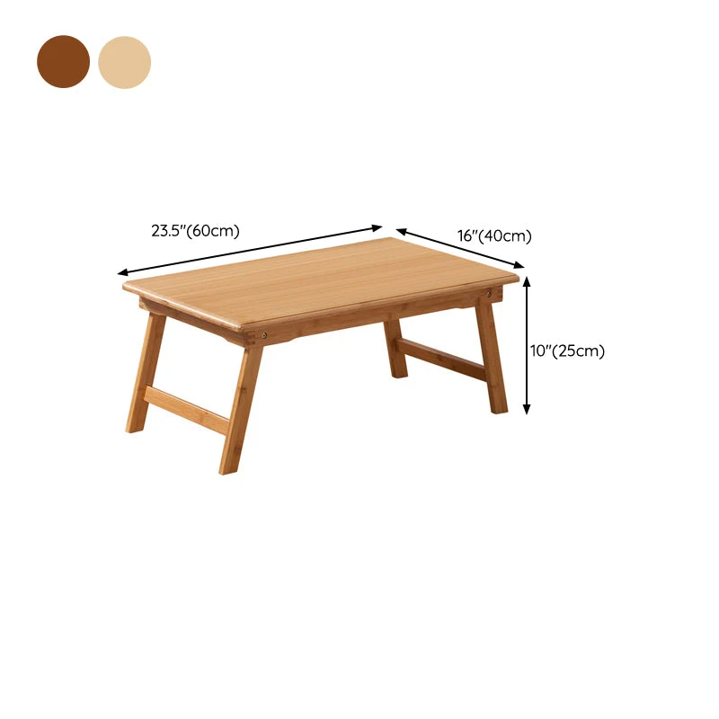 Bureau d'ordinateur portable moderne en bois massif, bureau d'écriture rectangulaire flottant Clearhalo