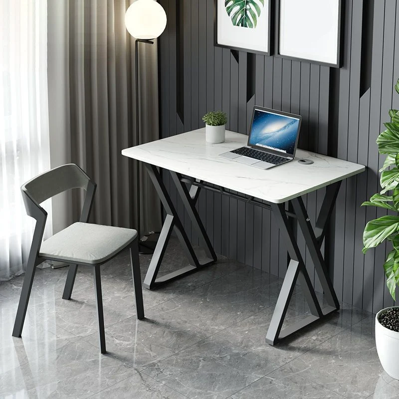Bureau d'ordinateur rectangulaire de 29,5 po de hauteur, bureau contemporain pour la maison Clearhalo