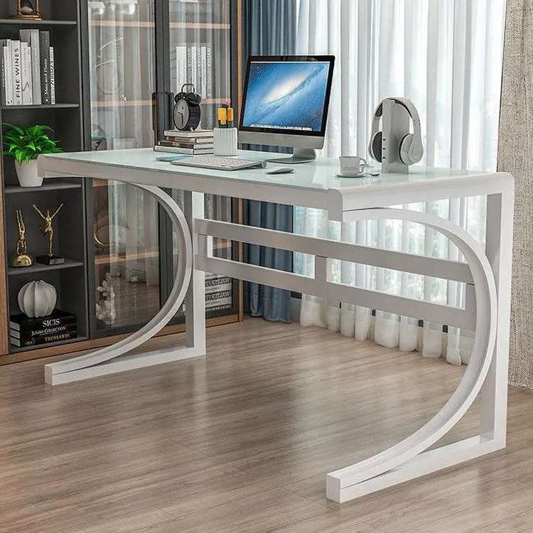 Bureau d'ordinateur rectangulaire avec gestion des câbles, bureau de jeu de 29,5 pouces Clearhalo