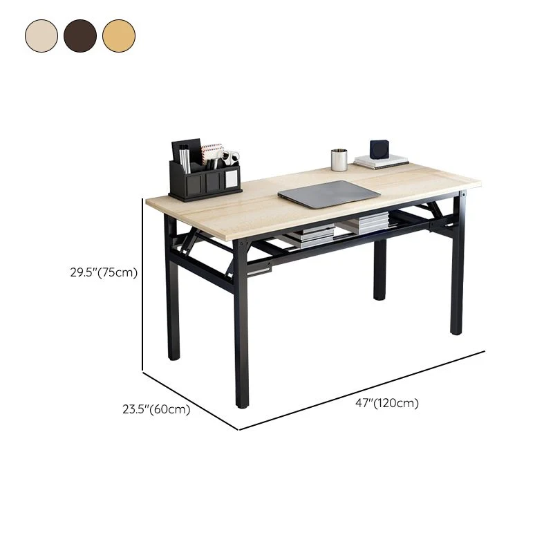 Bureau d'ordinateur rectangulaire en bois, bureau d'écriture contemporain de 23 pouces de large Clearhalo