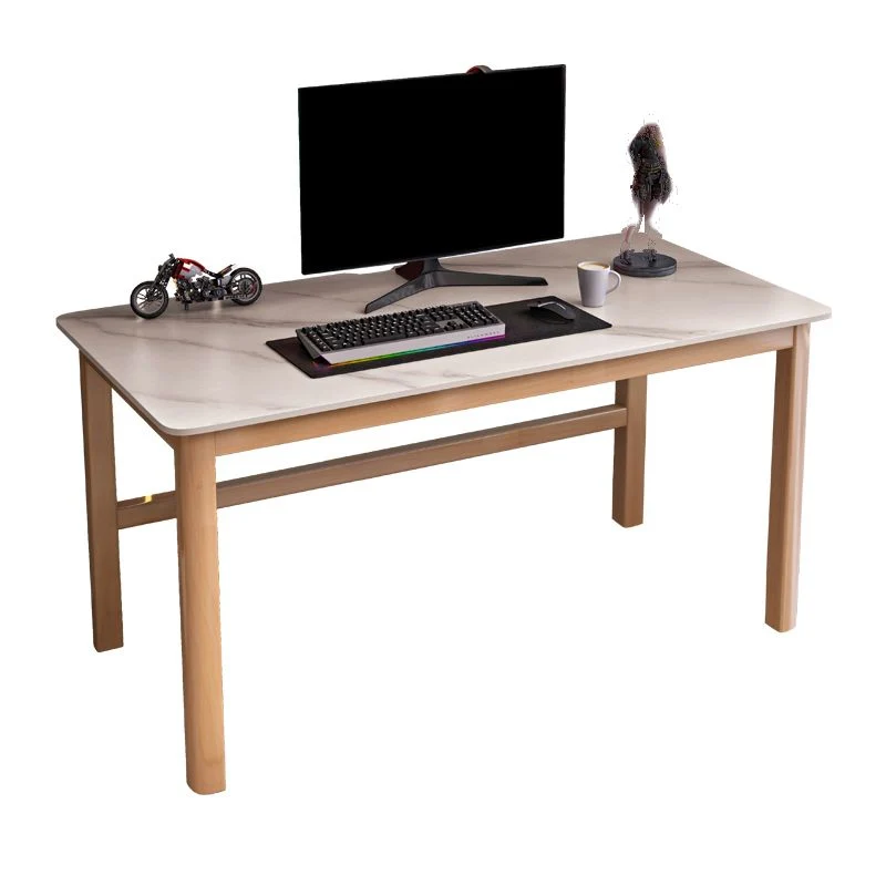 Bureau d'ordinateur rectangulaire de bureau de jeu moderne de 29,53 po de hauteur avec base Parsons Clearhalo