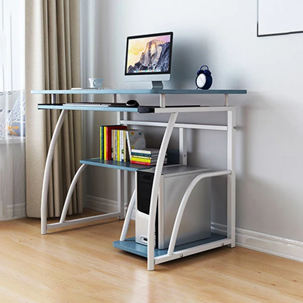 Bureau d'ordinateur rectangulaire contemporain en bois manufacturé, 27,6"L x 15,7"L x 28"H Clearhalo