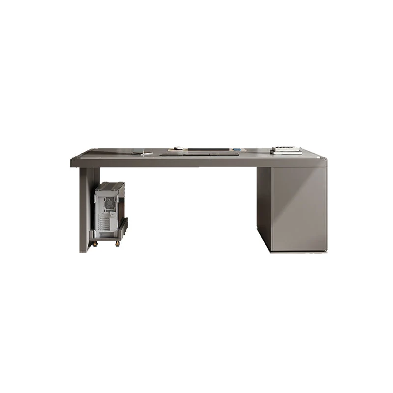 Bureau d'ordinateur de style moderne de bureau de bureau en pierre rectangulaire pour le bureau Clearhalo