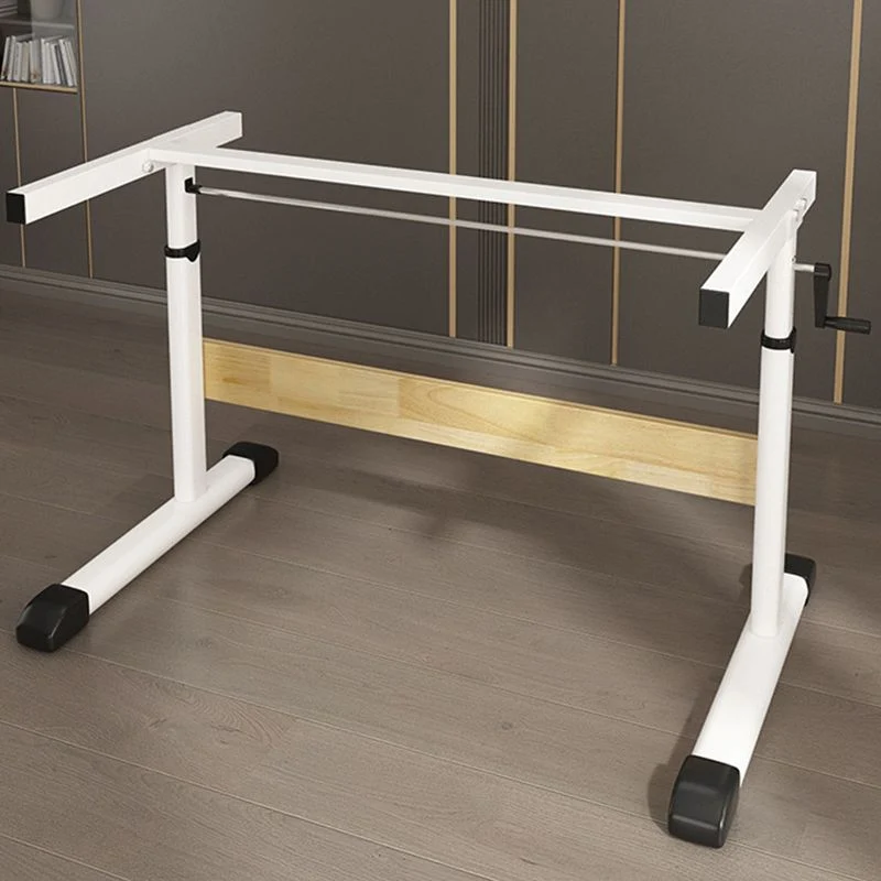 Bureau de dortoir pliant moderne, bureau de 23,6 pouces de hauteur avec base en forme de T Clearhalo
