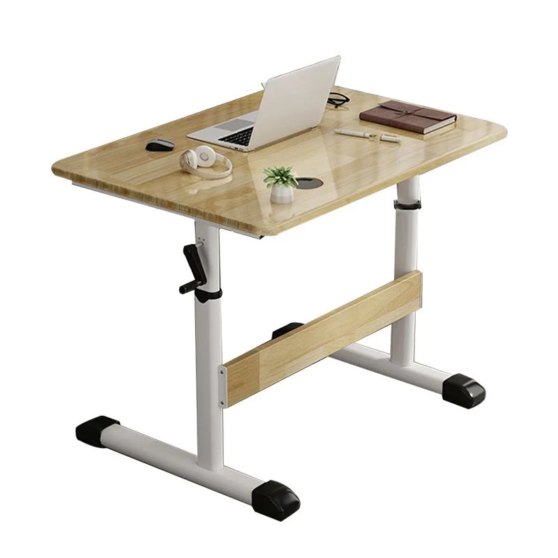 Bureau de dortoir pliant moderne, bureau de 23,6 pouces de hauteur avec base en forme de T Clearhalo