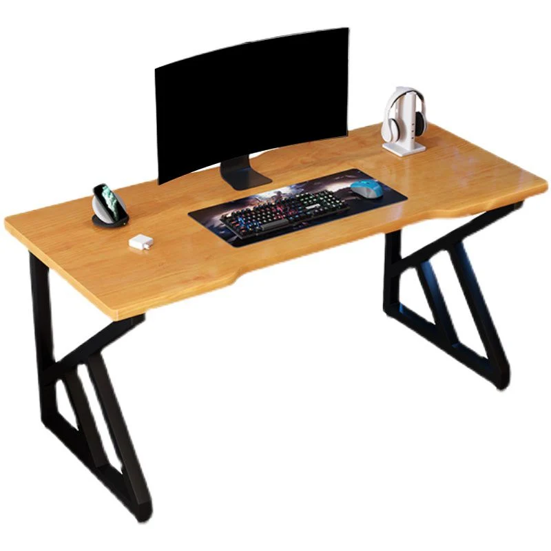 Bureau ergonomique de 29,5 pouces, bureau rectangulaire jaune Clearhalo
