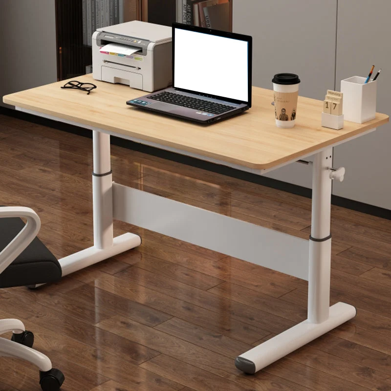 Bureau de forme rectangulaire en herbe avec tiroir 0/1 Clearhalo