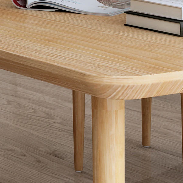 Bureau incurvé de style moderne Bureau à usage domestique Parsons en bois massif Clearhalo