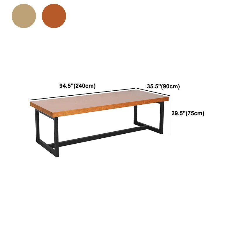 Bureau industriel de table de réunion de rectangle avec la base de chevalet Clearhalo