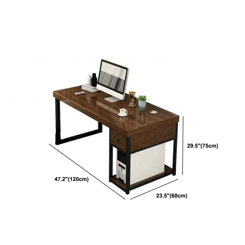 Bureau de jeu en bois contemporain pour bureau 23,6"L X 29,5"H Clearhalo