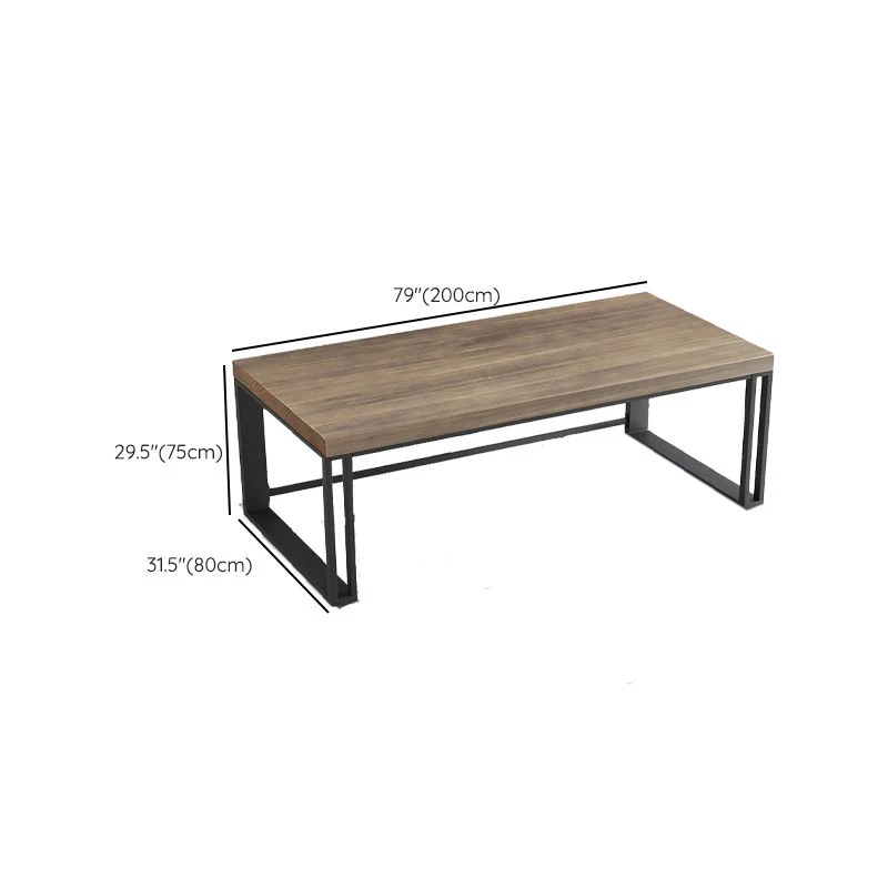 Bureau de jeu rectangulaire en bois massif, bureau d'ordinateur moderne de 29,32 pouces de hauteur Clearhalo