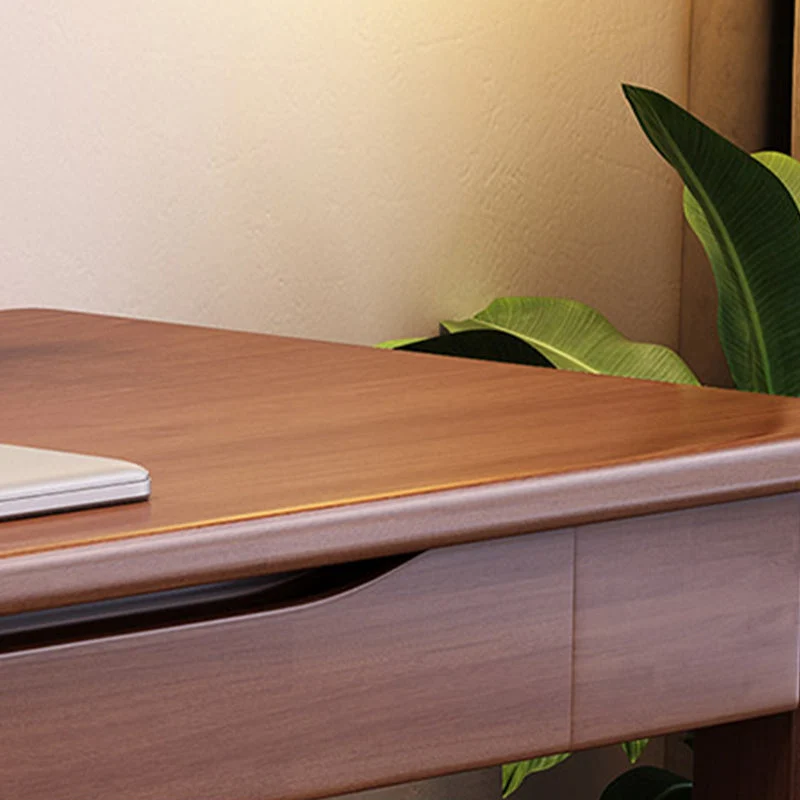 Bureau moderne de chambre à coucher de Base de Parsons bureau d'écriture en bois massif avec tiroirs Clearhalo