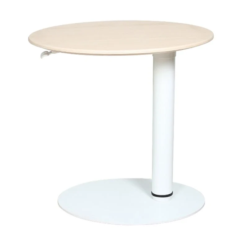 Bureau ovale réglable en hauteur, bureau d'écriture en bois pour la maison Clearhalo