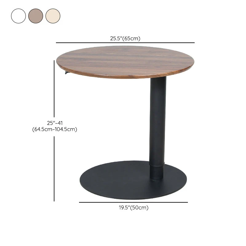 Bureau ovale réglable en hauteur, bureau d'écriture en bois pour la maison Clearhalo