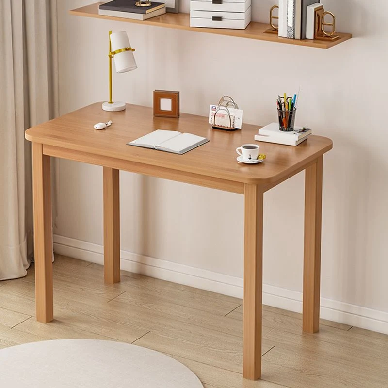 Bureau rectangulaire en bois d'ingénierie de style industriel Clearhalo
