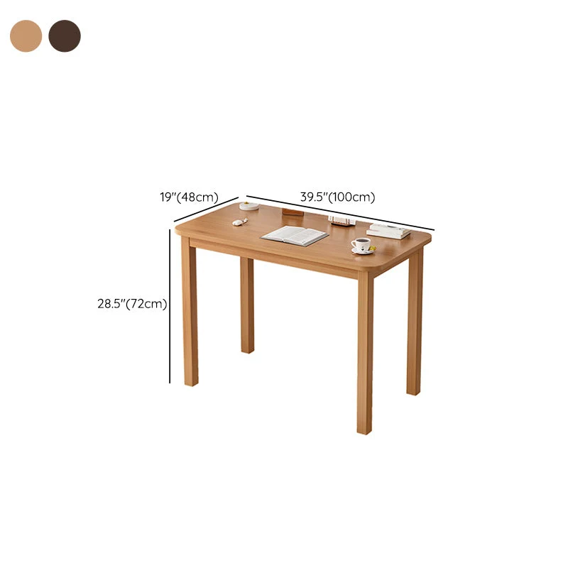 Bureau rectangulaire en bois d'ingénierie de style industriel Clearhalo
