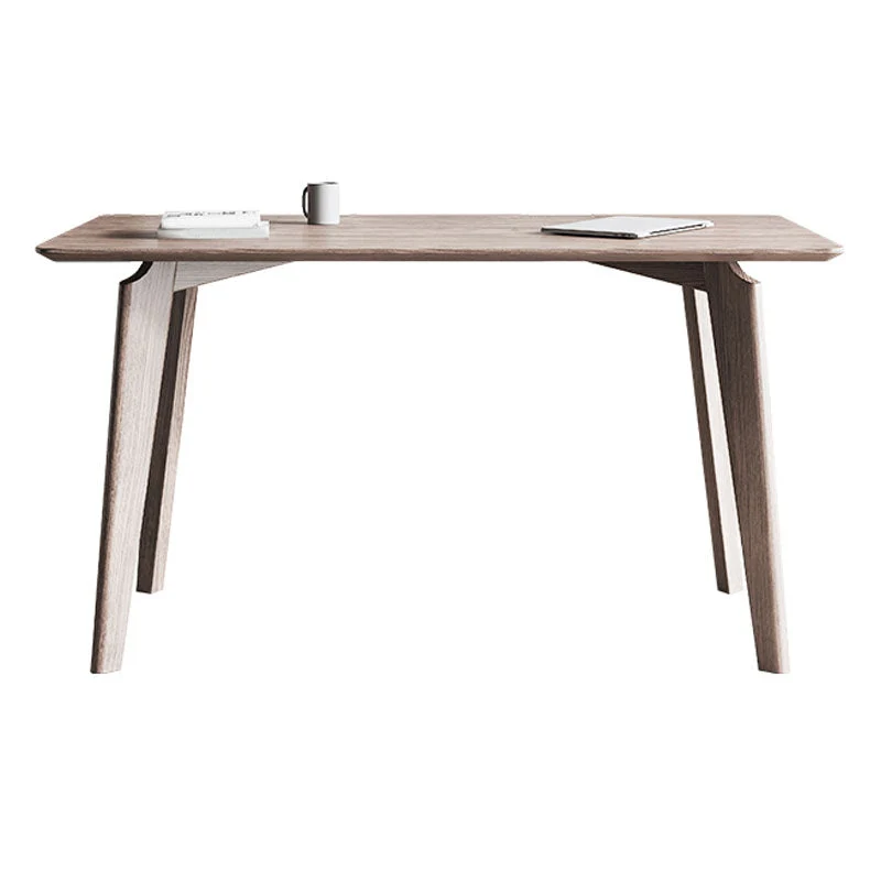 Bureau rectangulaire en bois massif, base Parsons, bureau d'écriture de 29,53 po de hauteur Clearhalo