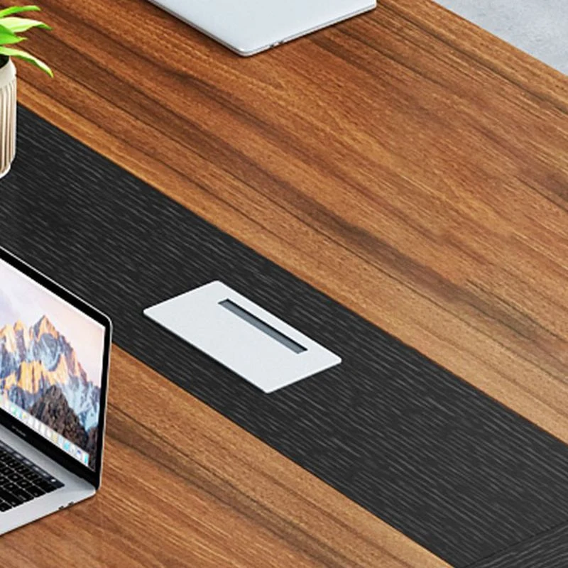 Bureau rectangulaire moderne avec pieds en métal, bureau en bois manufacturé pour la maison Clearhalo