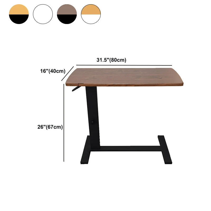 Bureau rectangulaire moderne, bureau réglable en bois pour la maison Clearhalo
