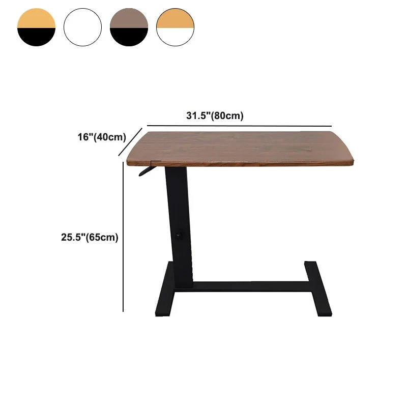 Bureau rectangulaire moderne, bureau réglable en bois pour la maison Clearhalo