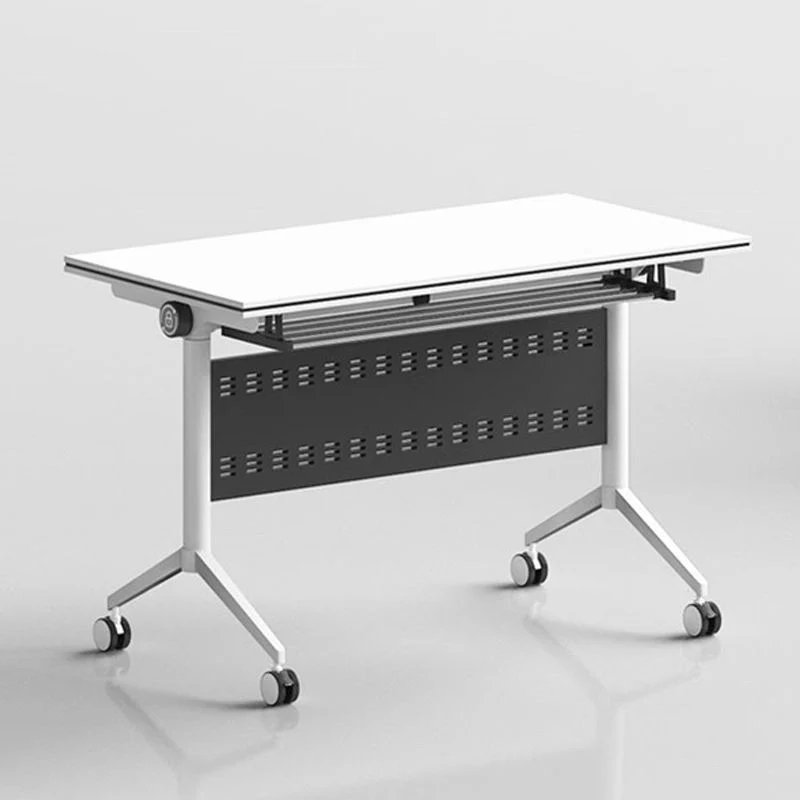Bureau de salle de réunion moderne bureau d'écriture pliant de 29,5 pouces de hauteur Clearhalo