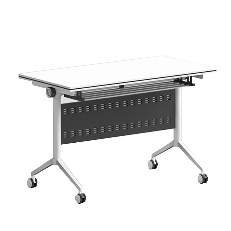 Bureau de salle de réunion moderne bureau d'écriture pliant de 29,5 pouces de hauteur Clearhalo